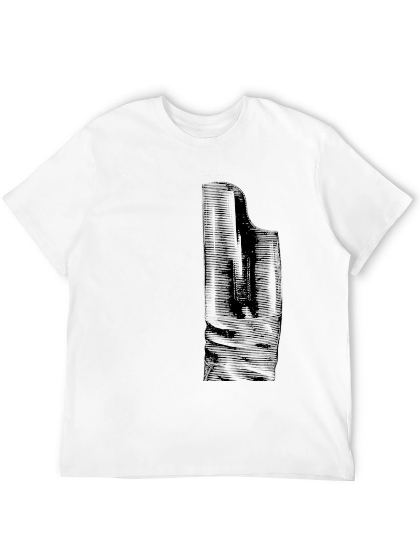Camiseta Negra con Diseño Abstracto Elegante