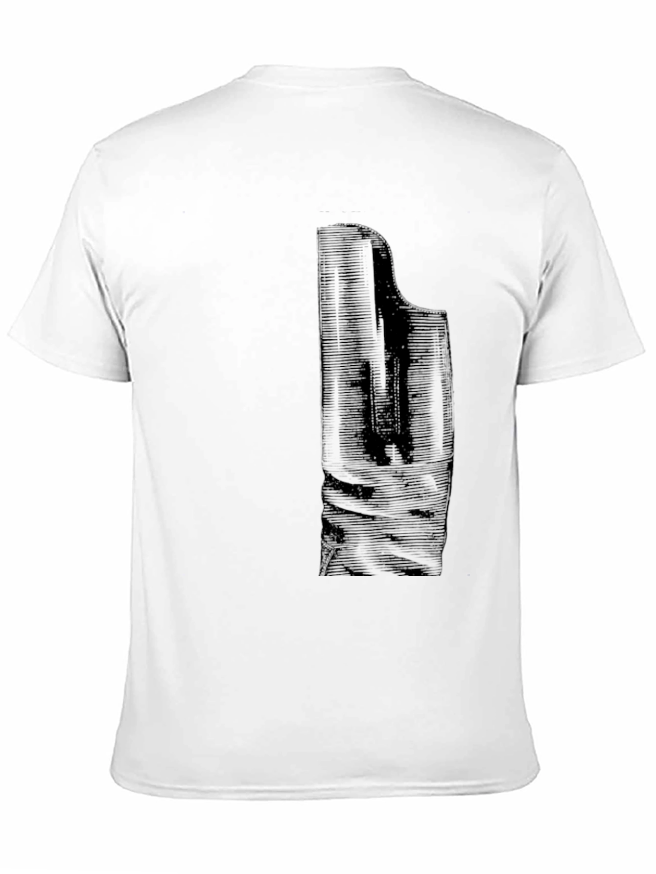Camiseta Negra con Diseño Abstracto Elegante