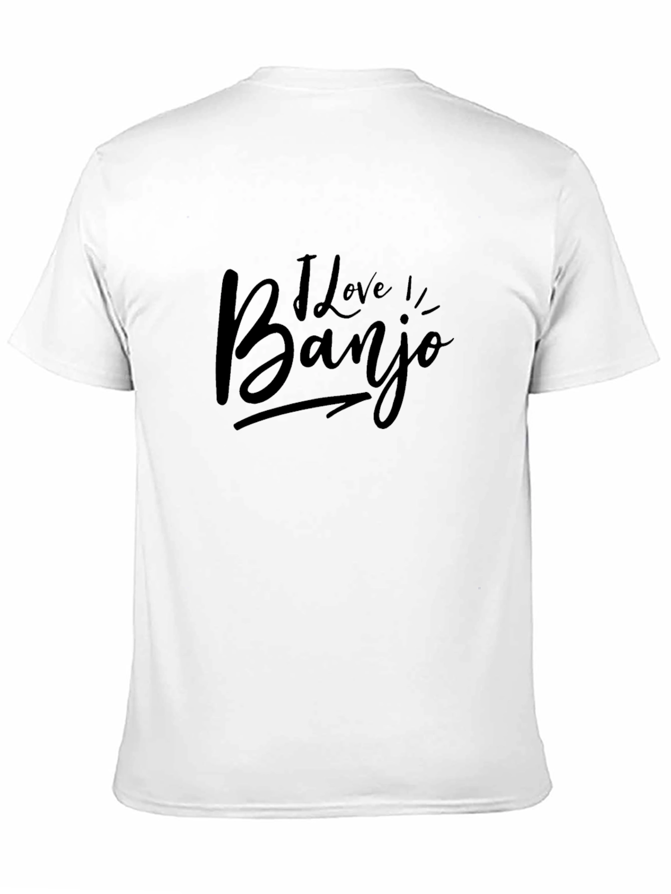 Camiseta Negra Amo Banjo Casual para Hombre