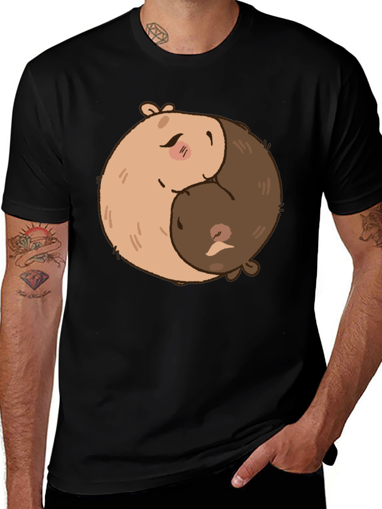 Camiseta Yin Yang Capibaras