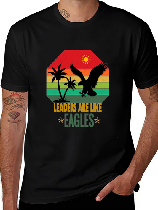 Camiseta Hombre: Liderazgo Águila Sunset