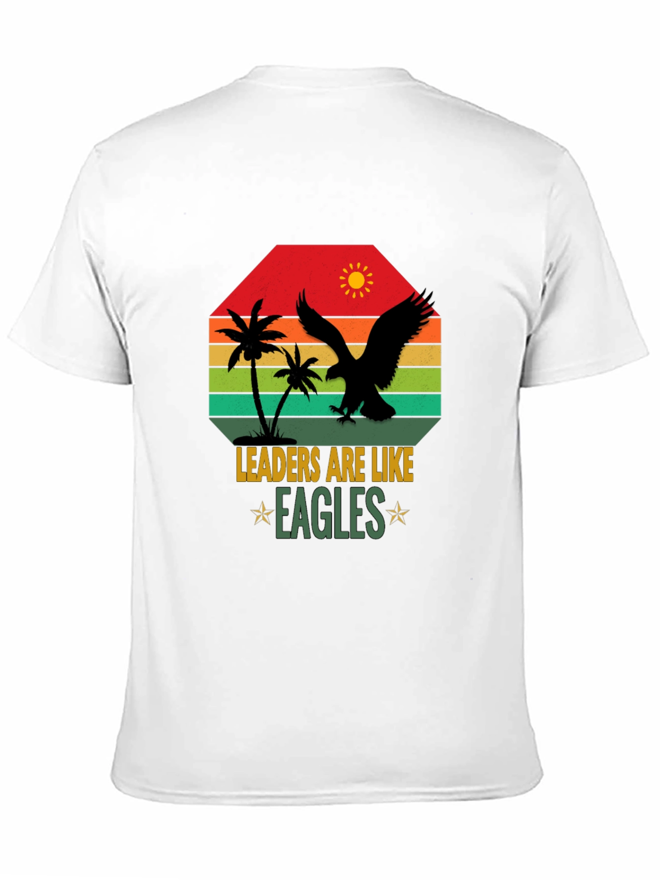 Camiseta Hombre: Liderazgo Águila Sunset