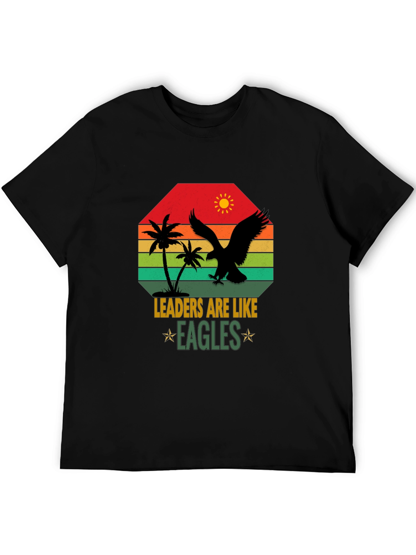 Camiseta Hombre: Liderazgo Águila Sunset