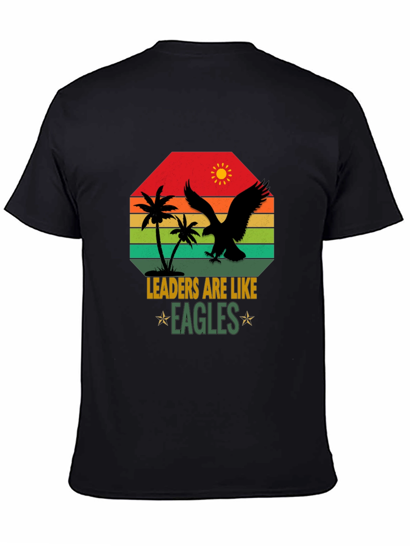 Camiseta Hombre: Liderazgo Águila Sunset