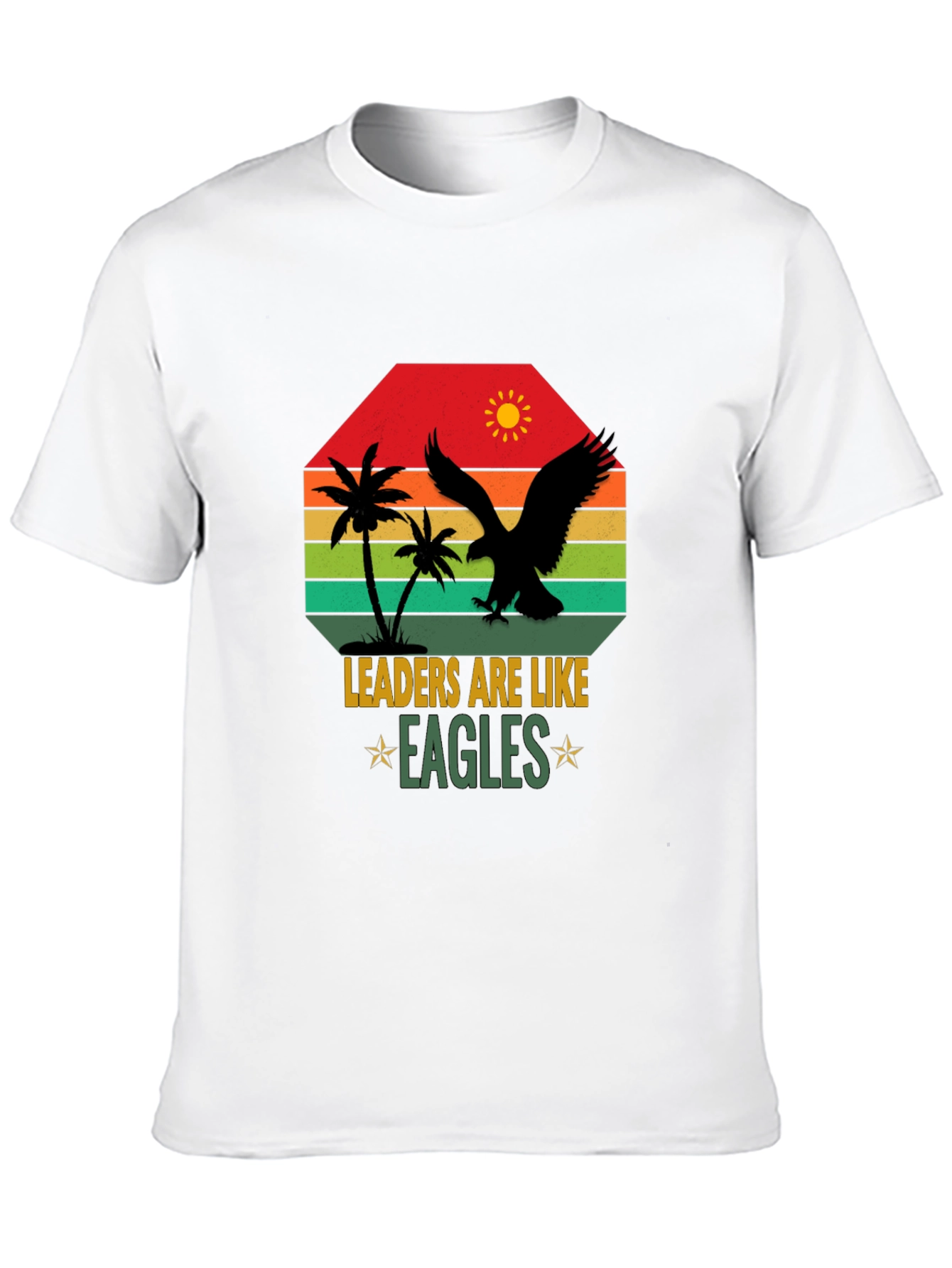 Camiseta Hombre: Liderazgo Águila Sunset