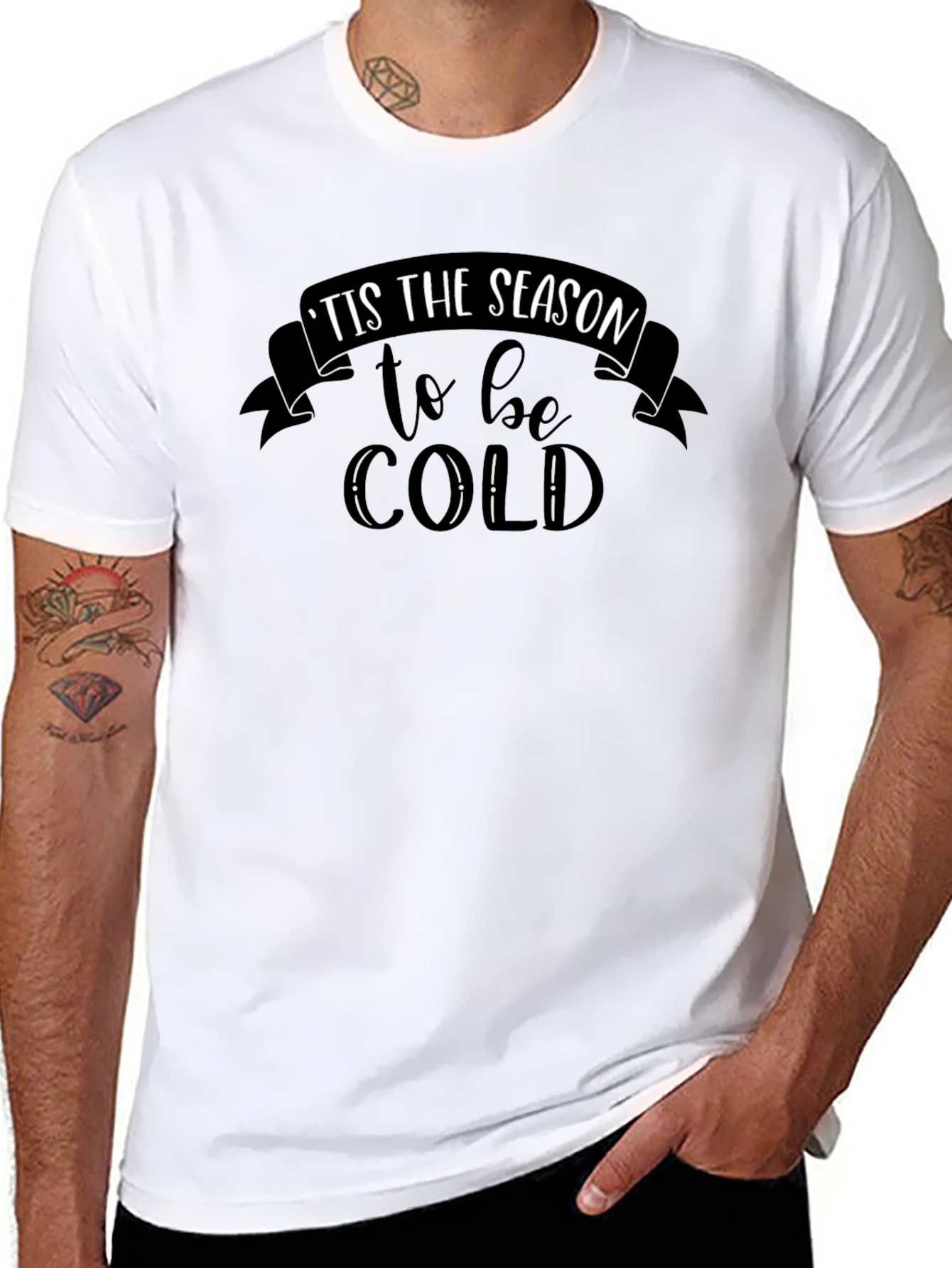 Camiseta Negra: Es la Temporada para Tener Frío