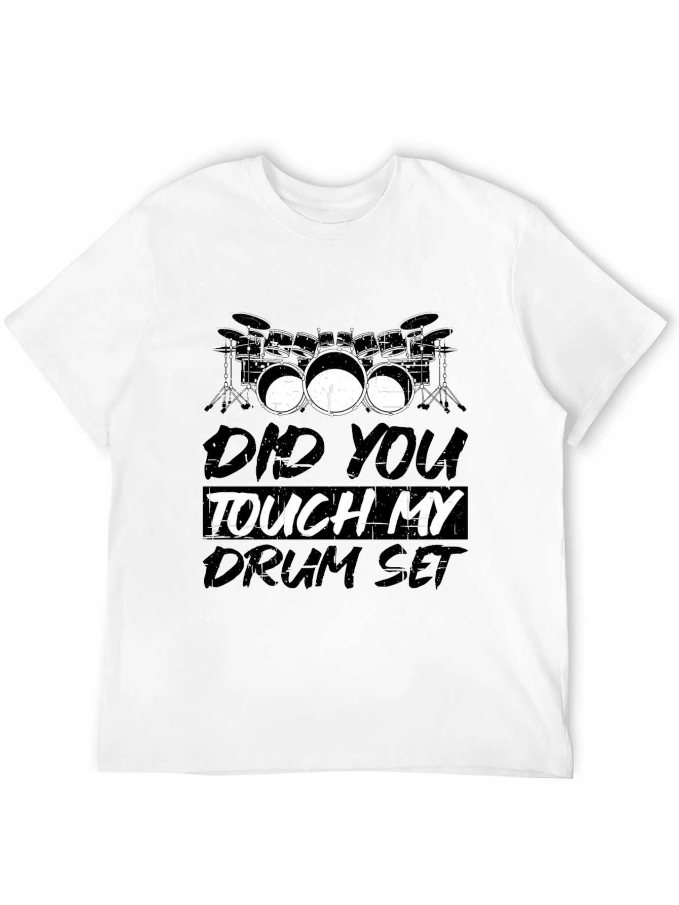 Camiseta Negra Drum Set: Para Amantes de la Batería