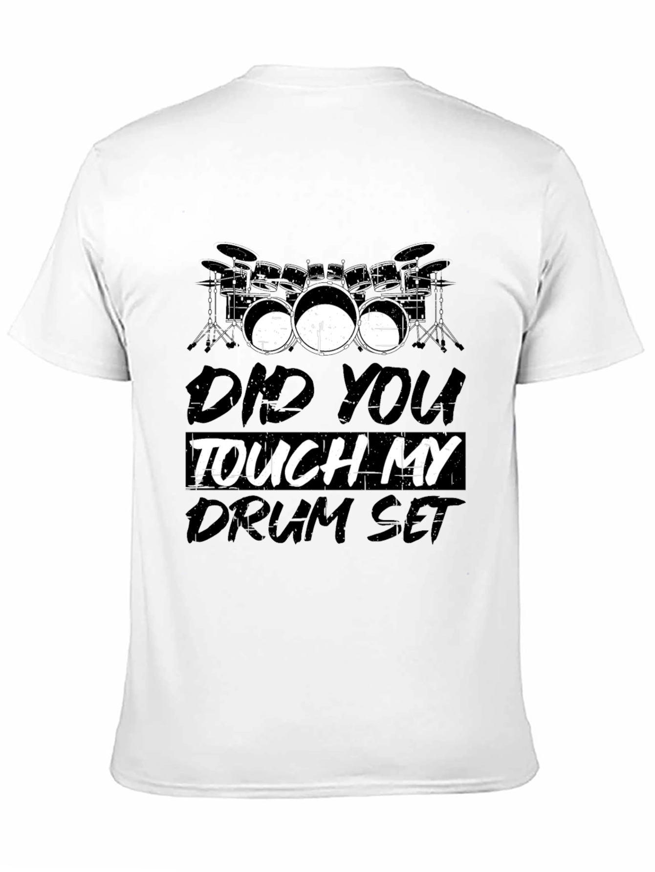 Camiseta Negra Drum Set: Para Amantes de la Batería