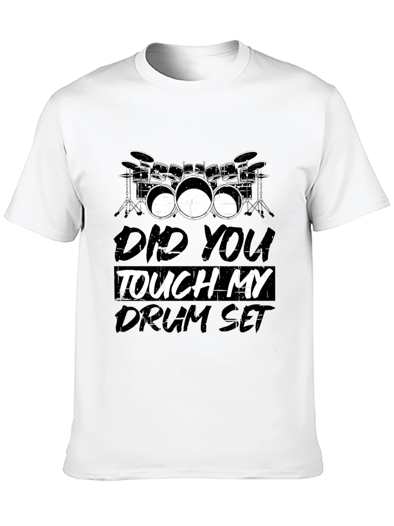 Camiseta Negra Drum Set: Para Amantes de la Batería