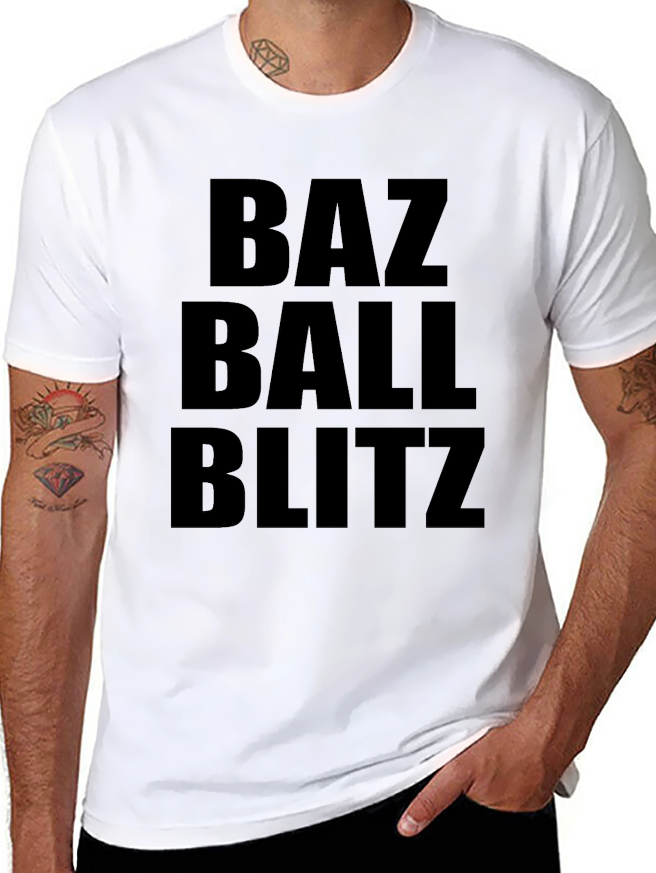 Camiseta Negra Baz Ball Blitz para Hombre