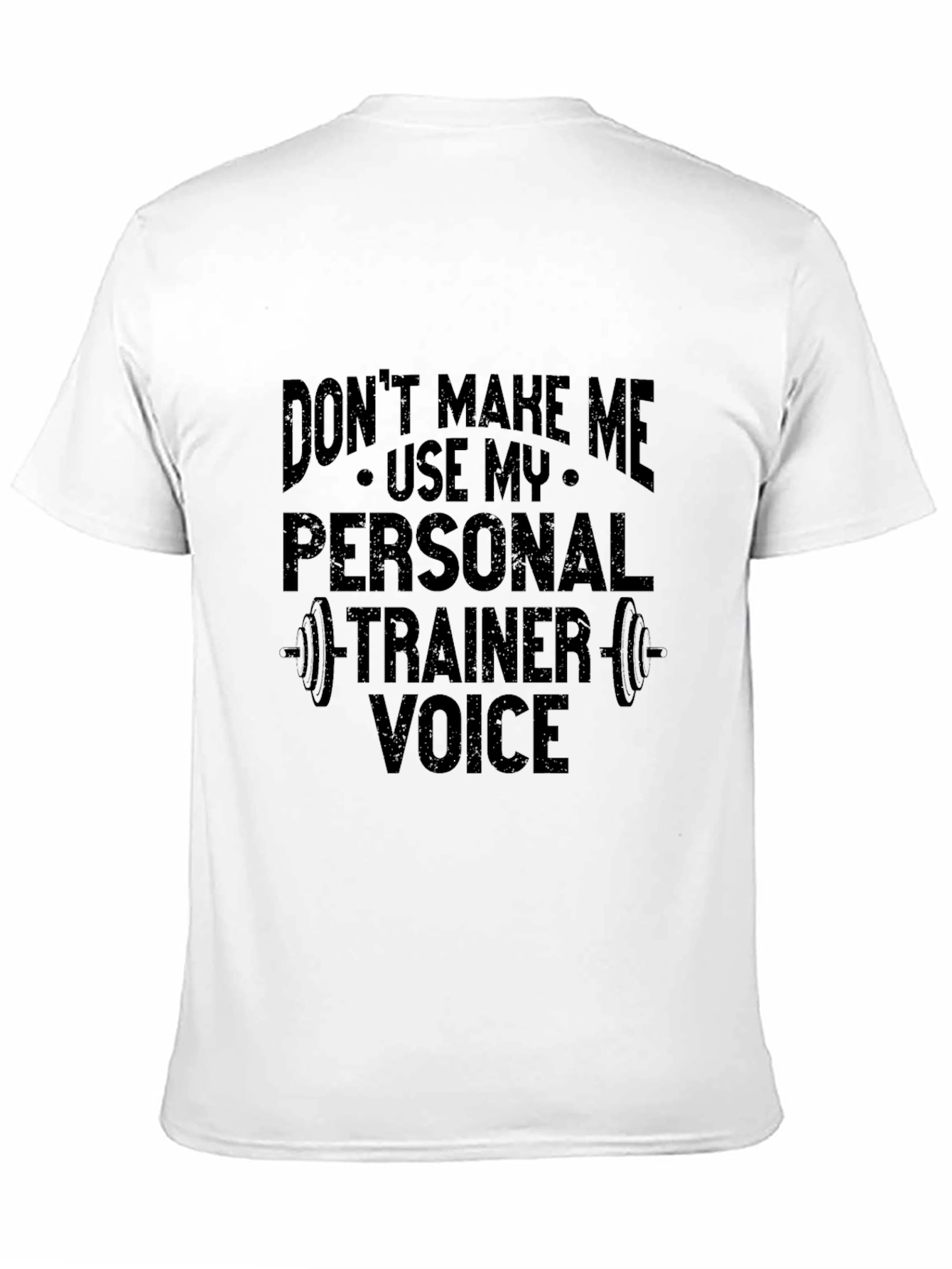 Camiseta Negra Divertida para Entrenador Personal