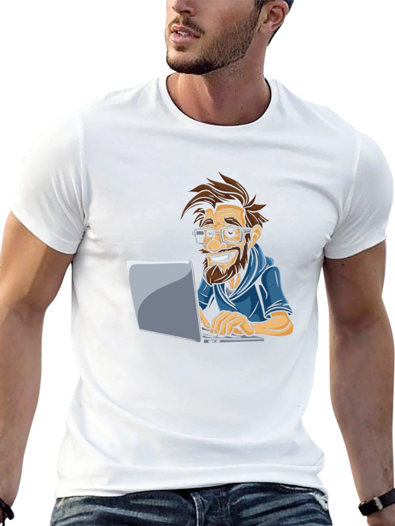 Camiseta Negra Hombre: Diseño Original Programador