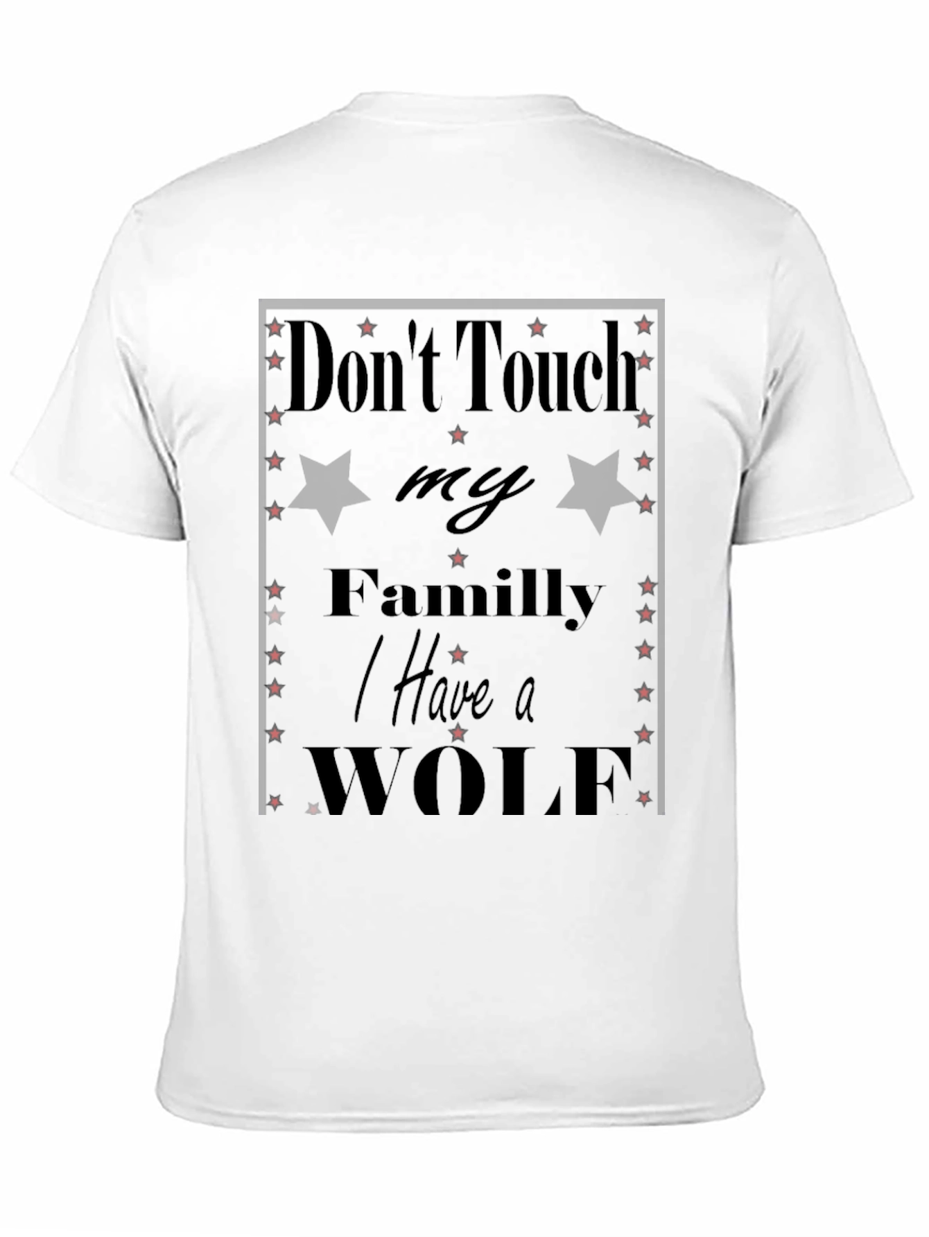 Camiseta Negra: No Toques a mi Familia