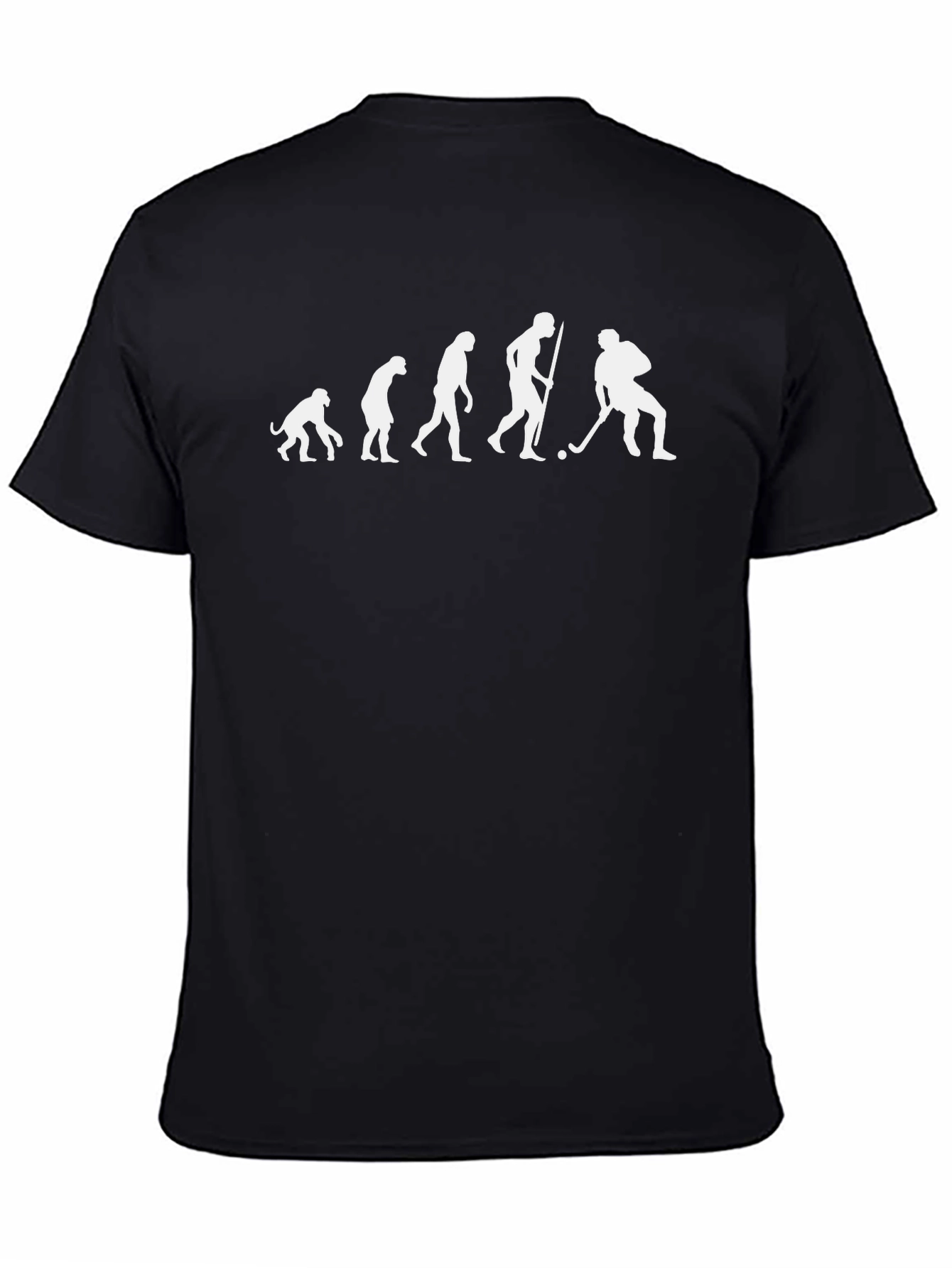 Camiseta Negra Evolución del Hockey