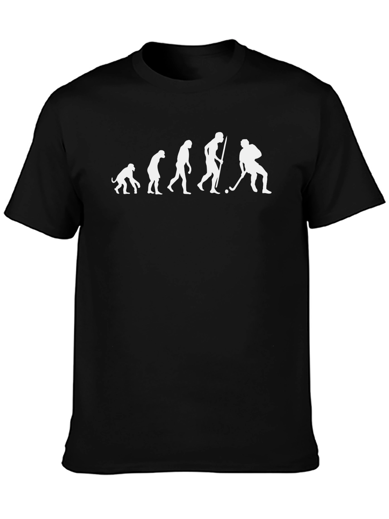 Camiseta Negra Evolución del Hockey