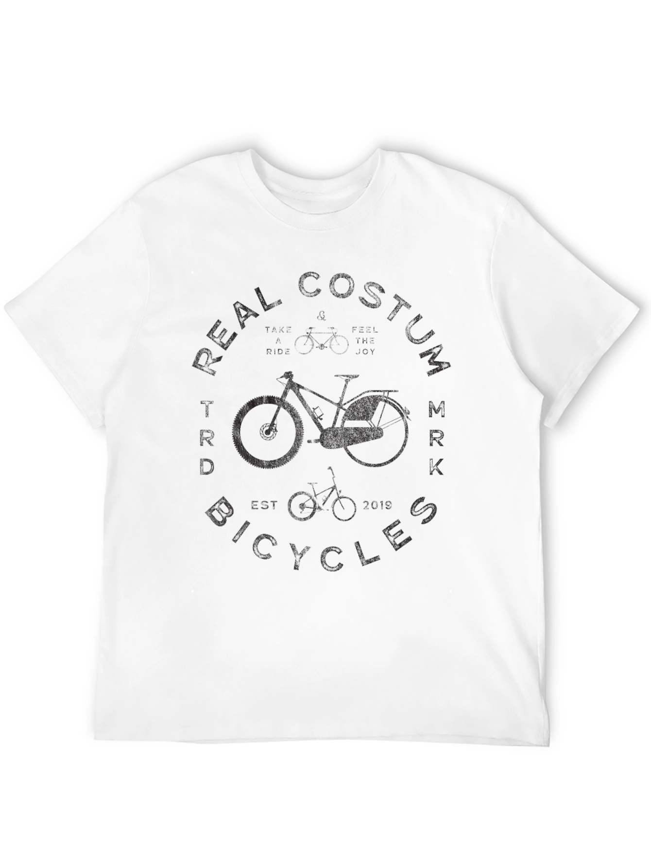 Camiseta Negra Diseño Bicicleta