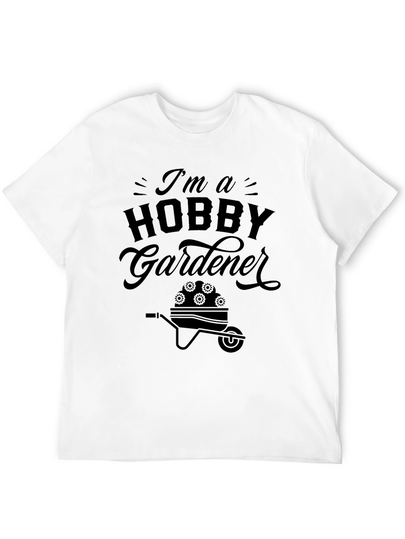 Camiseta Negra Hobby Gardener Unisex