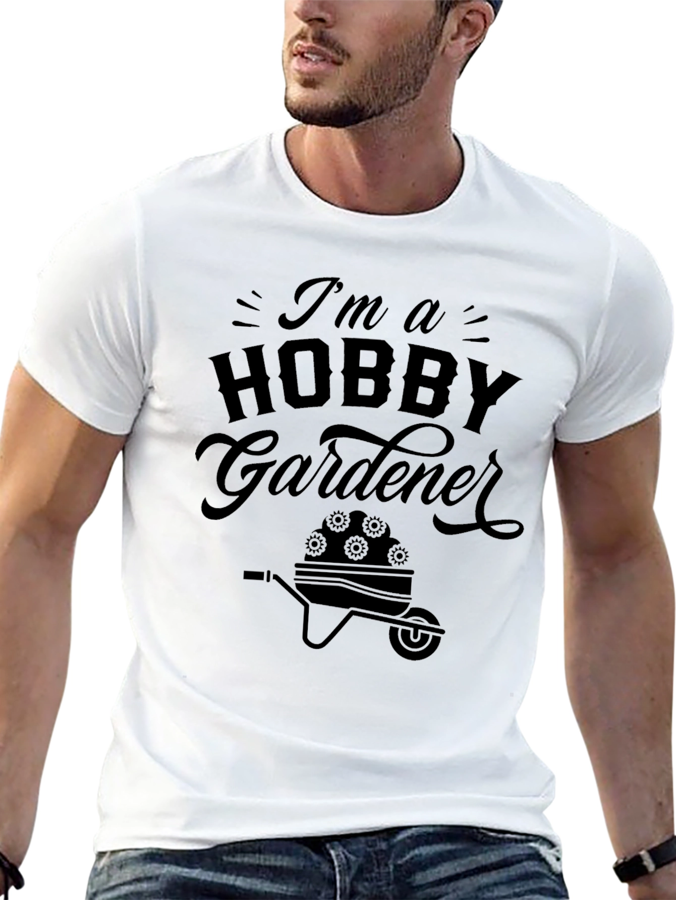 Camiseta Negra Hobby Gardener Unisex