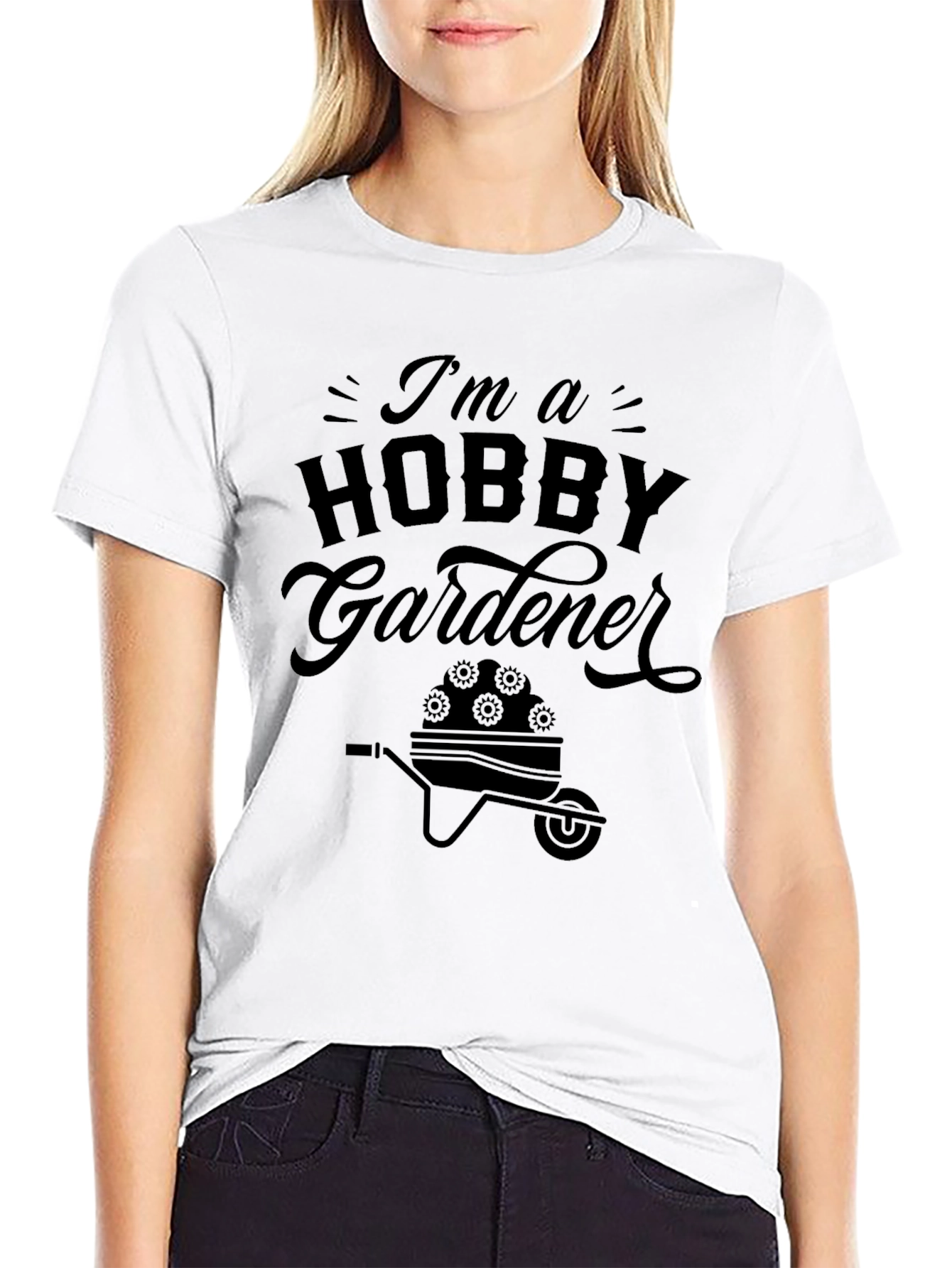 Camiseta Negra Hobby Gardener Unisex
