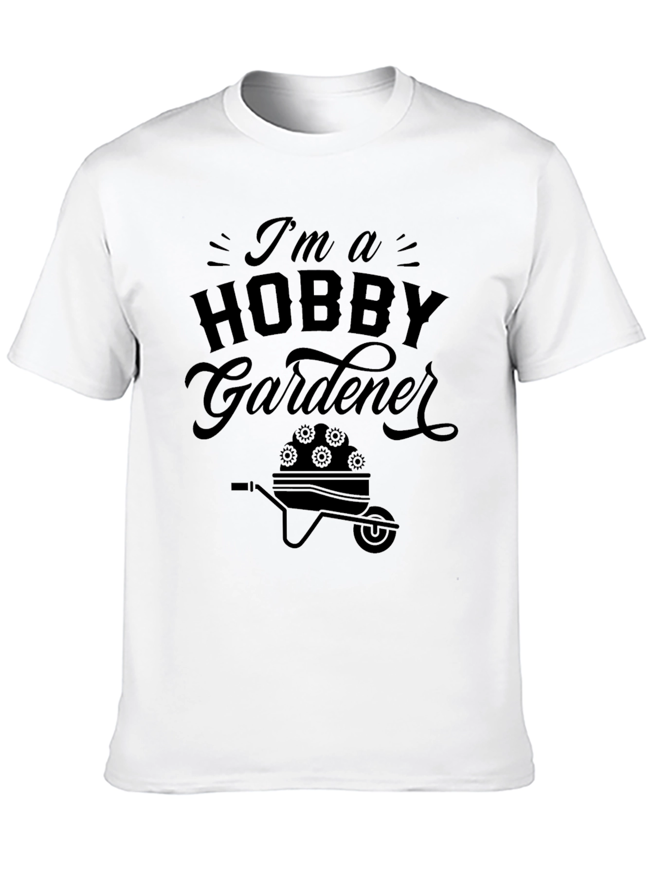 Camiseta Negra Hobby Gardener Unisex