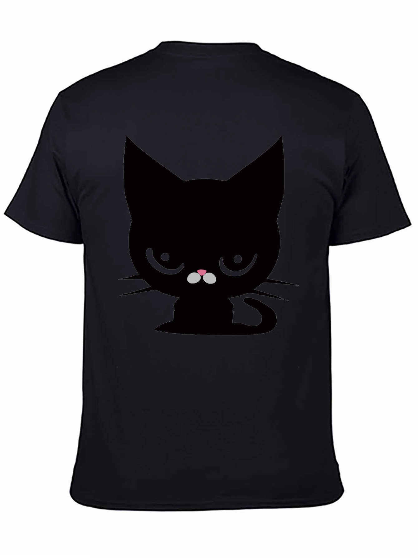 Camiseta Negra Gato Gruñón