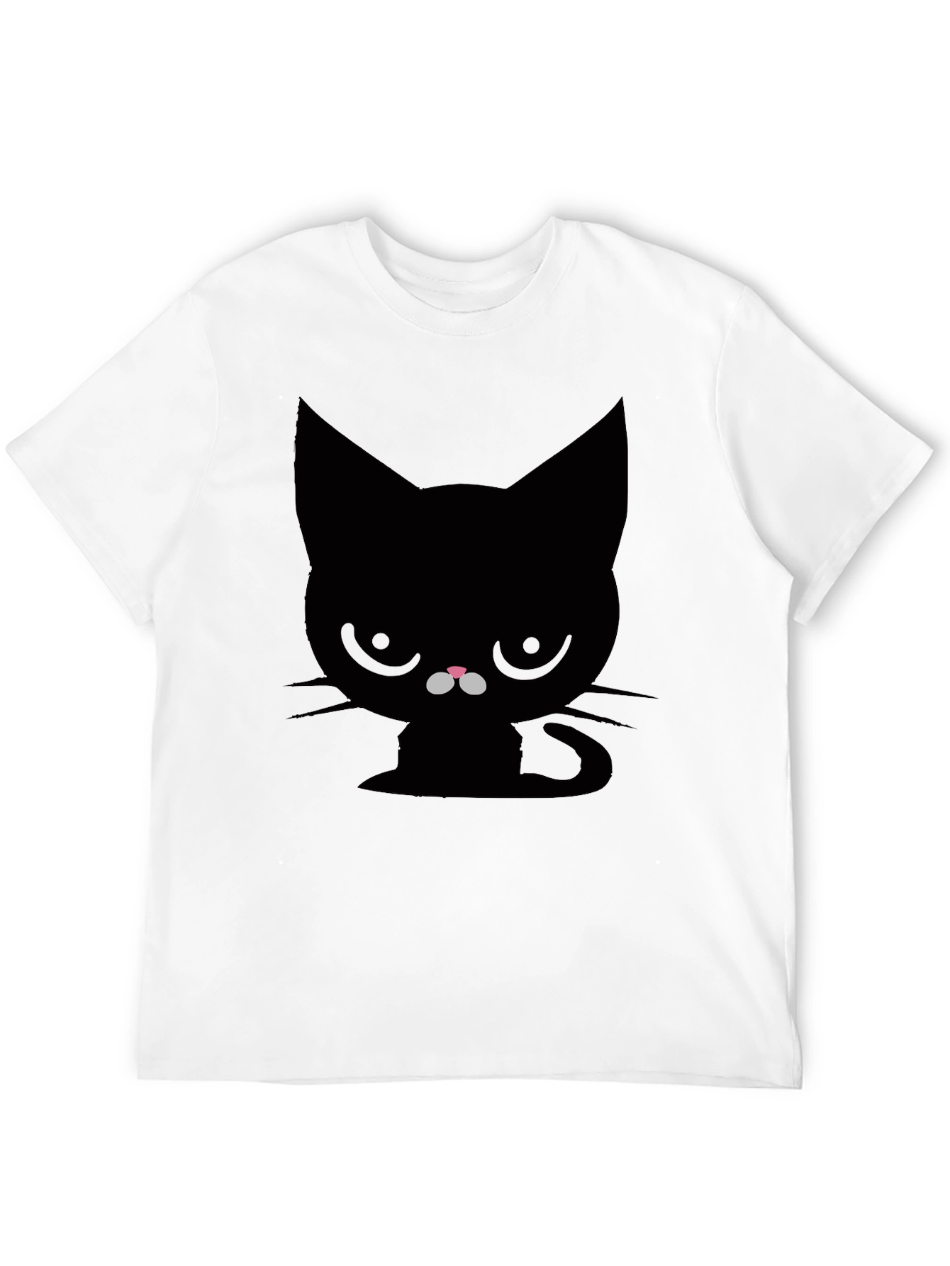 Camiseta Negra Gato Gruñón