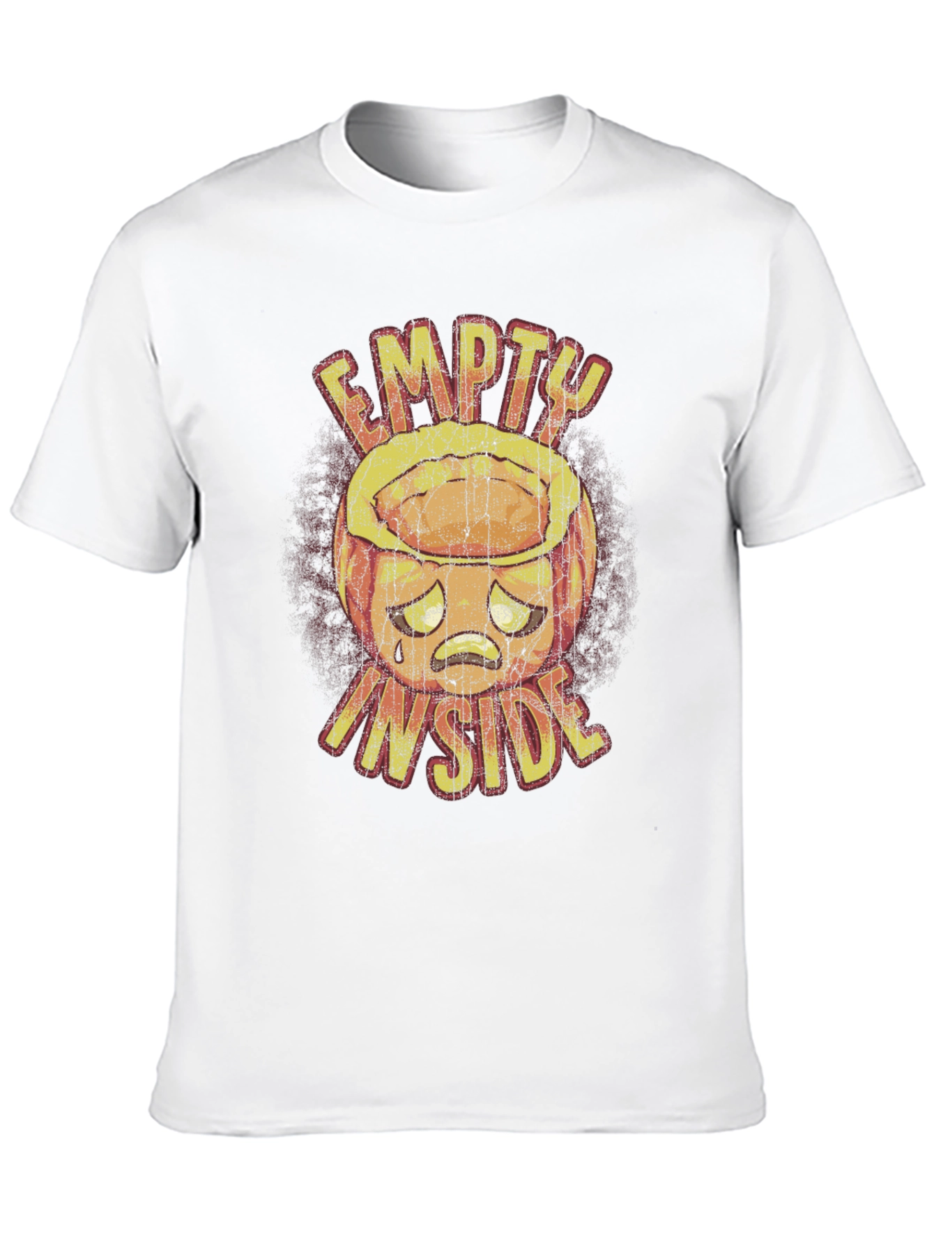 Camiseta Negra Gráfica Empty Inside