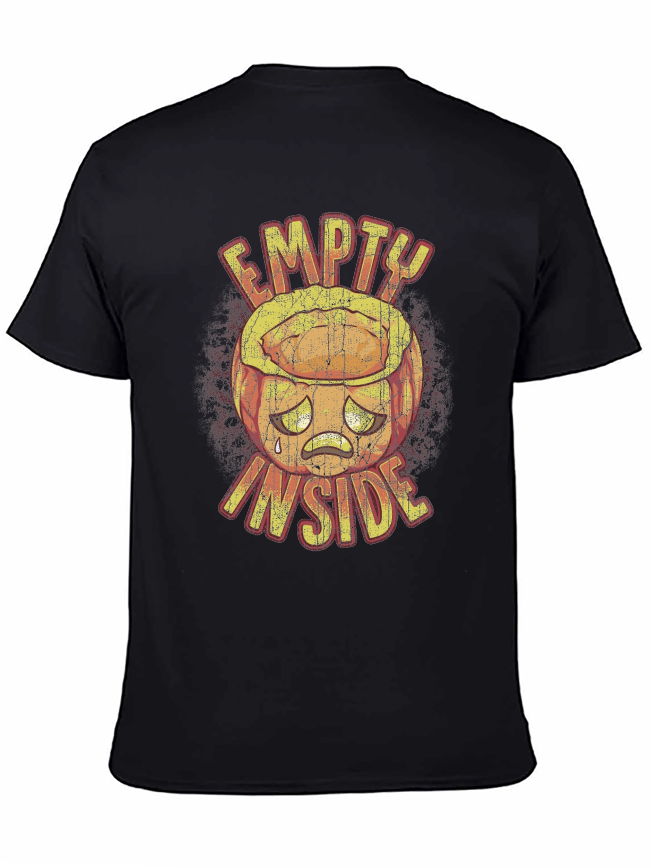 Camiseta Negra Gráfica Empty Inside