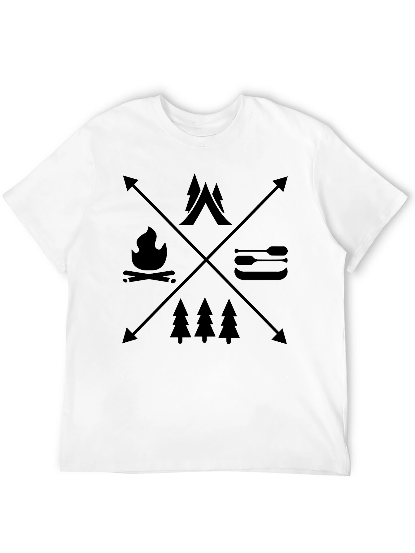 Camiseta Negra Aventura al Aire Libre