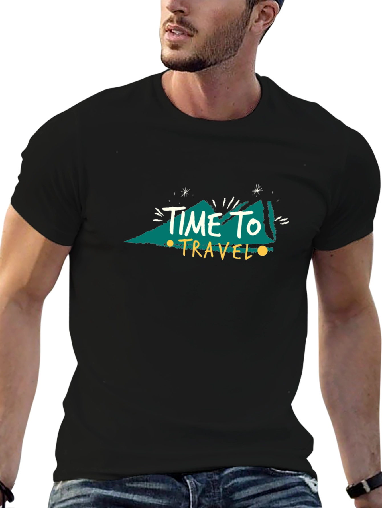 Camiseta Negra Time To Travel
