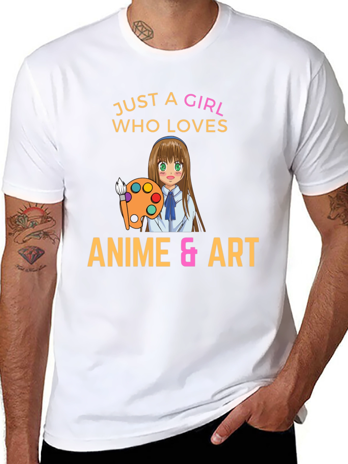 Camiseta Negra Anime & Arte