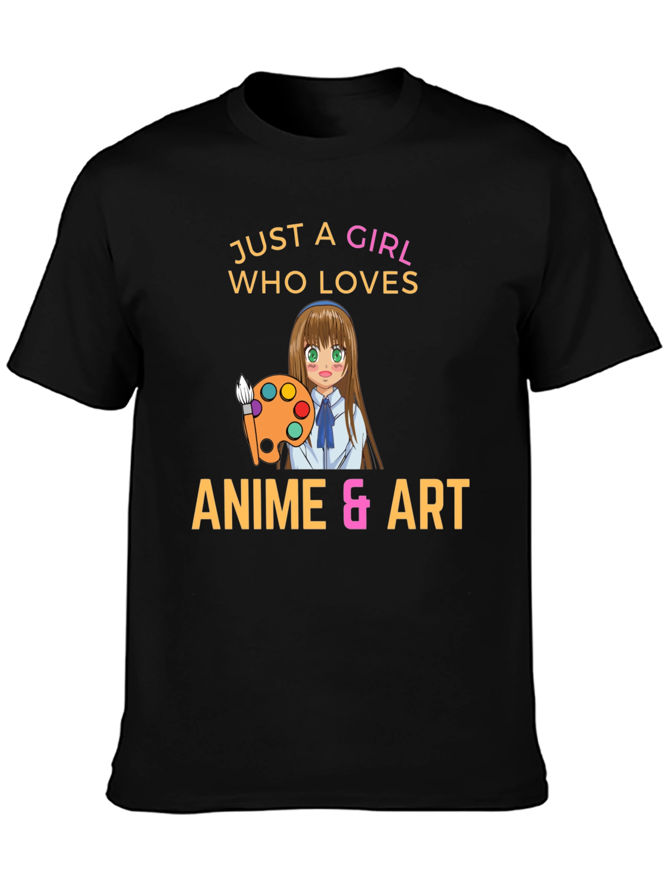 Camiseta Negra Anime & Arte