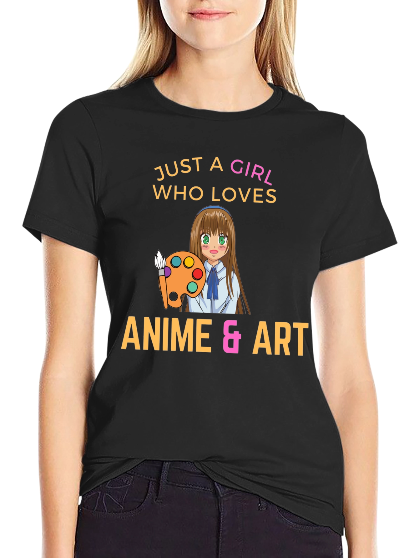 Camiseta Negra Anime & Arte