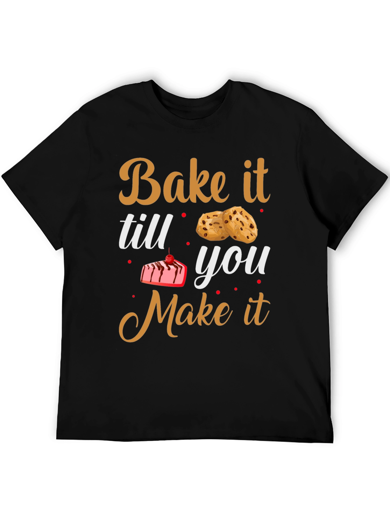 Camiseta Negra con Diseño de Horneado