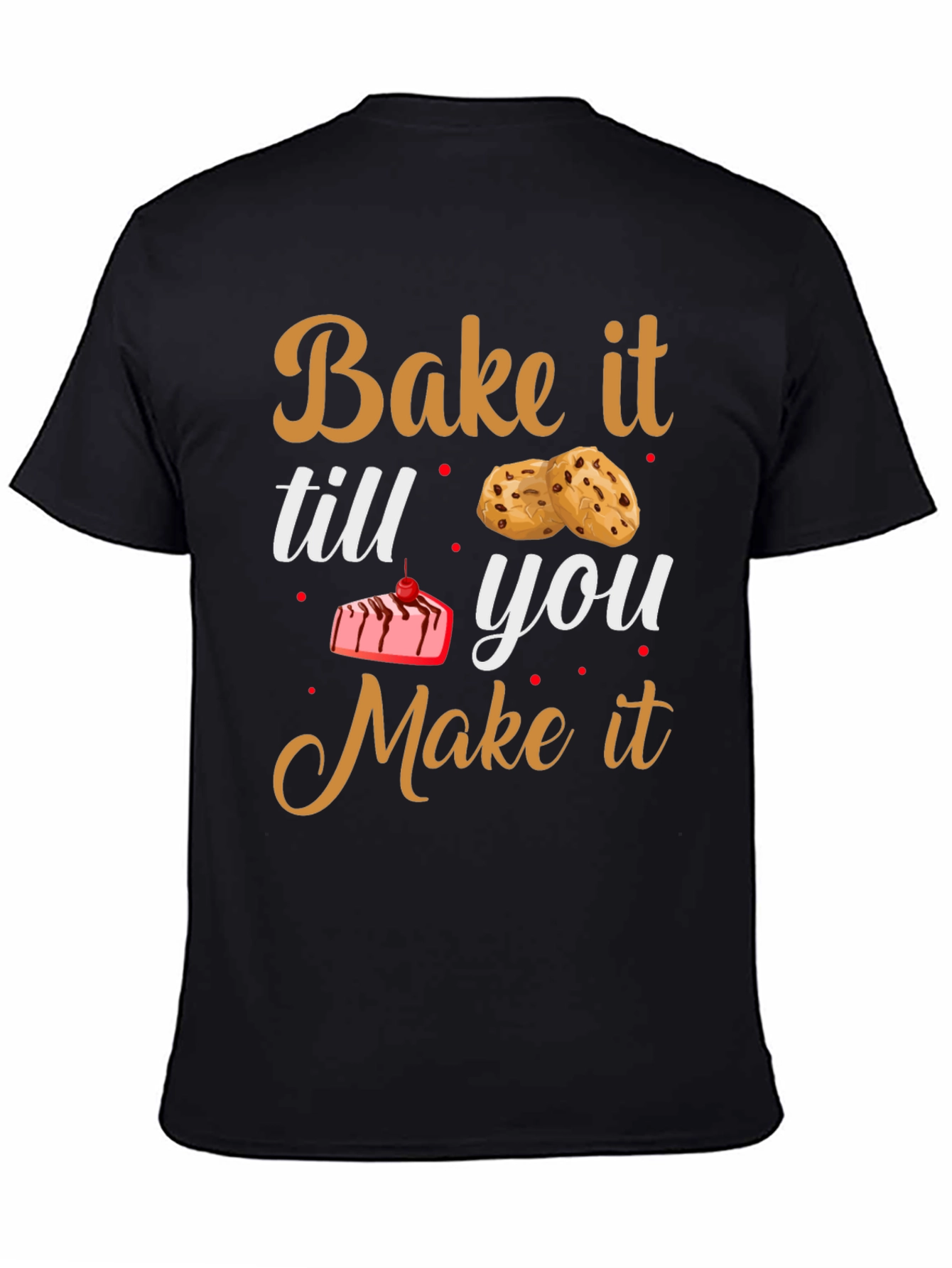 Camiseta Negra con Diseño de Horneado