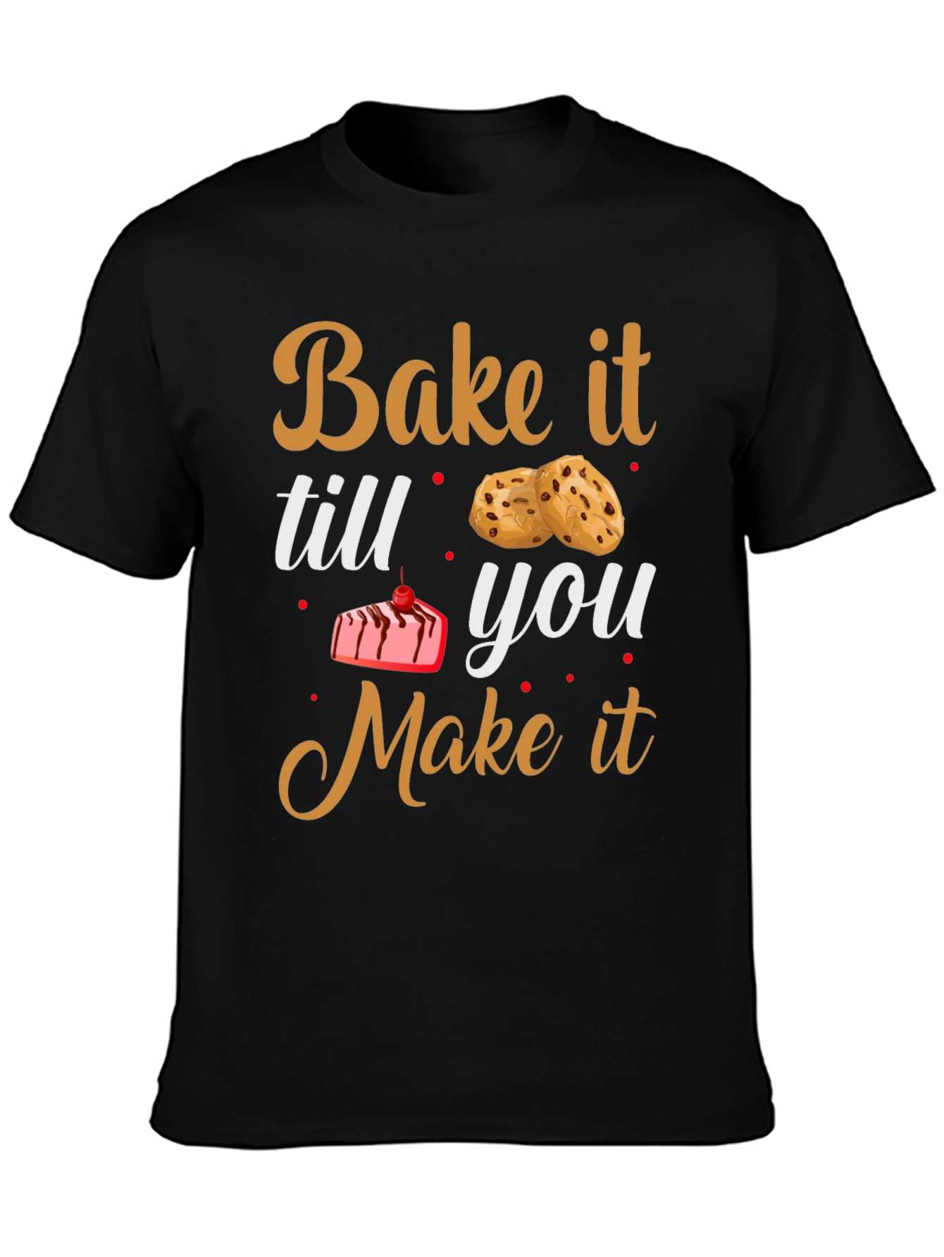 Camiseta Negra con Diseño de Horneado