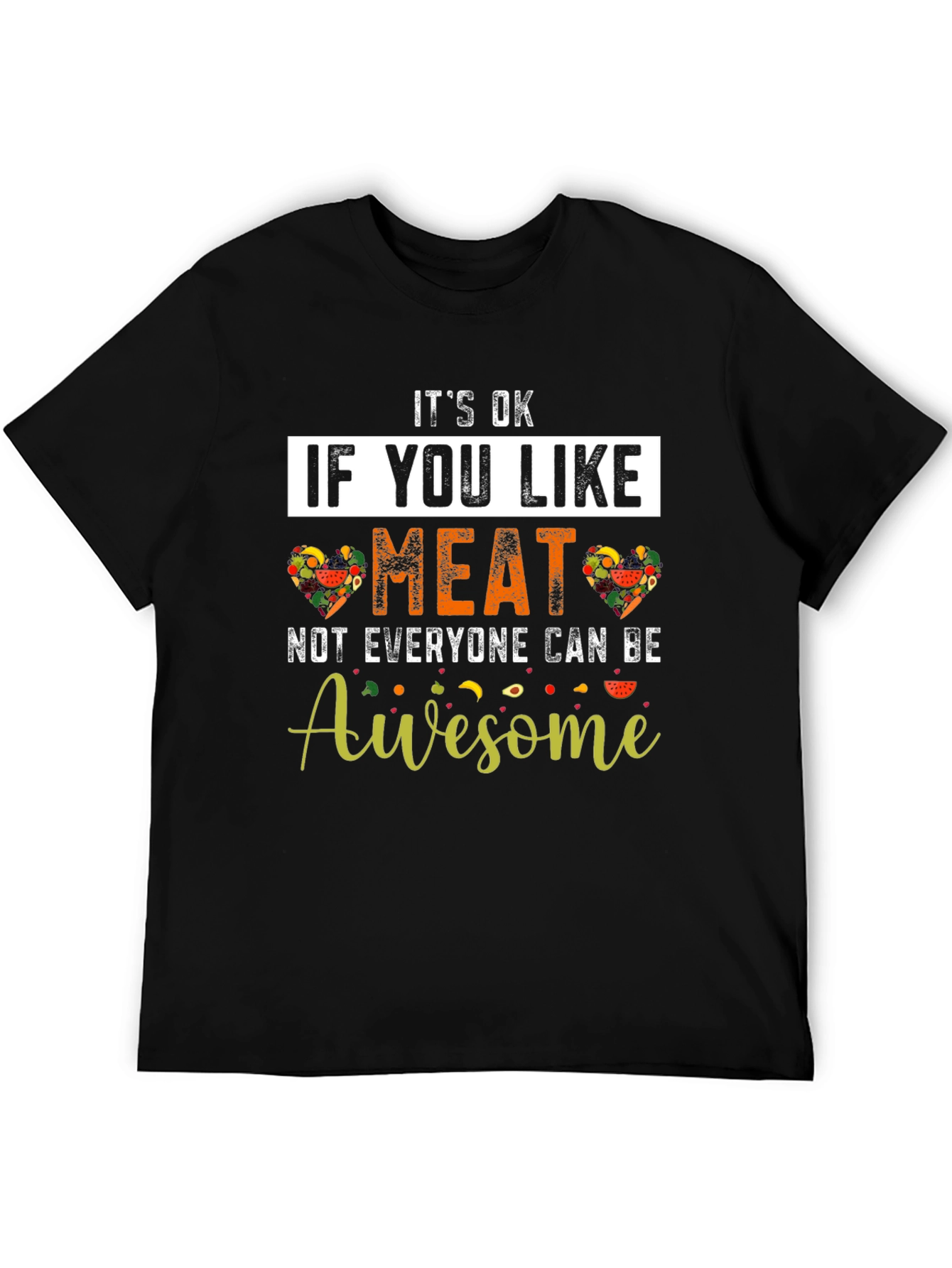 Camiseta Negra Its OK If You Like Meat