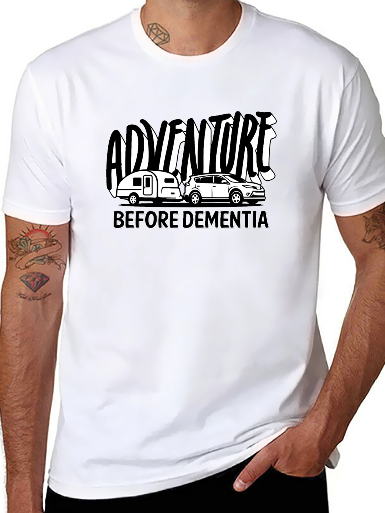 Camiseta Negra Aventura Antes de Demencia