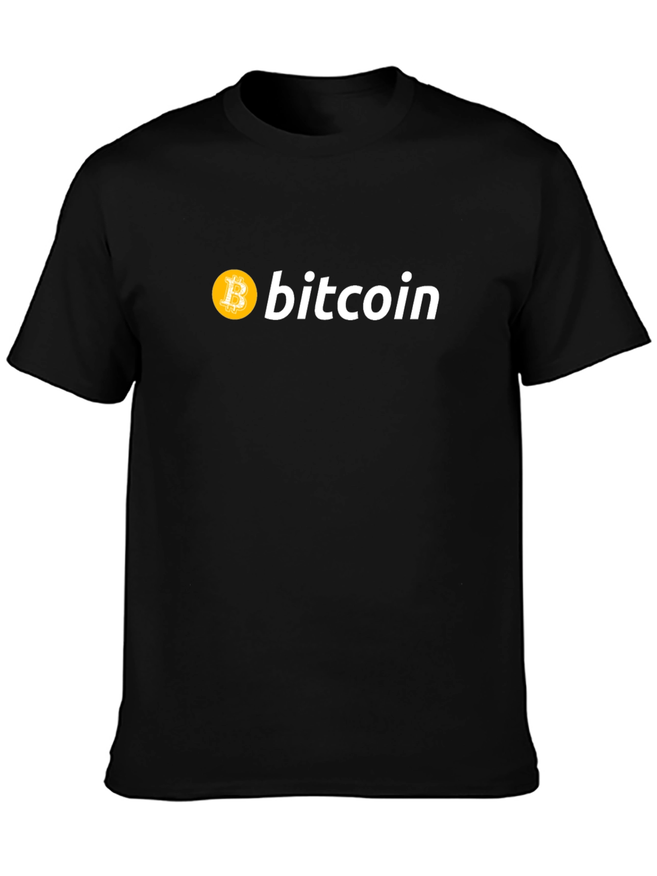 Camiseta Bitcoin Negra - Diseño Moderno