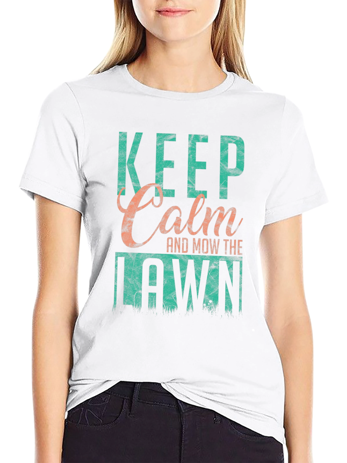Camiseta Keep Calm and Mow the Lawn para hombre