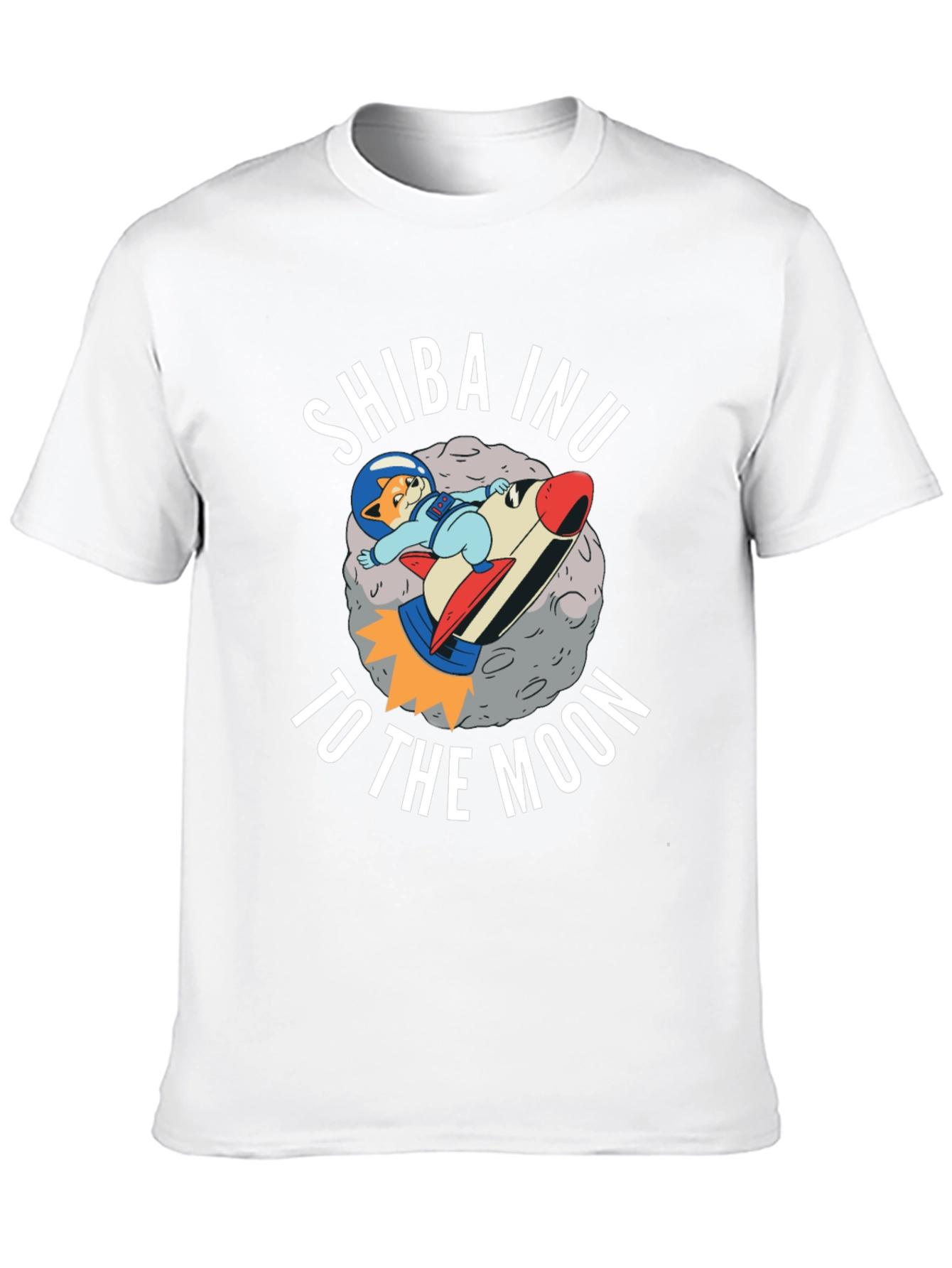 Camiseta Negra Shiba Inu To The Moon