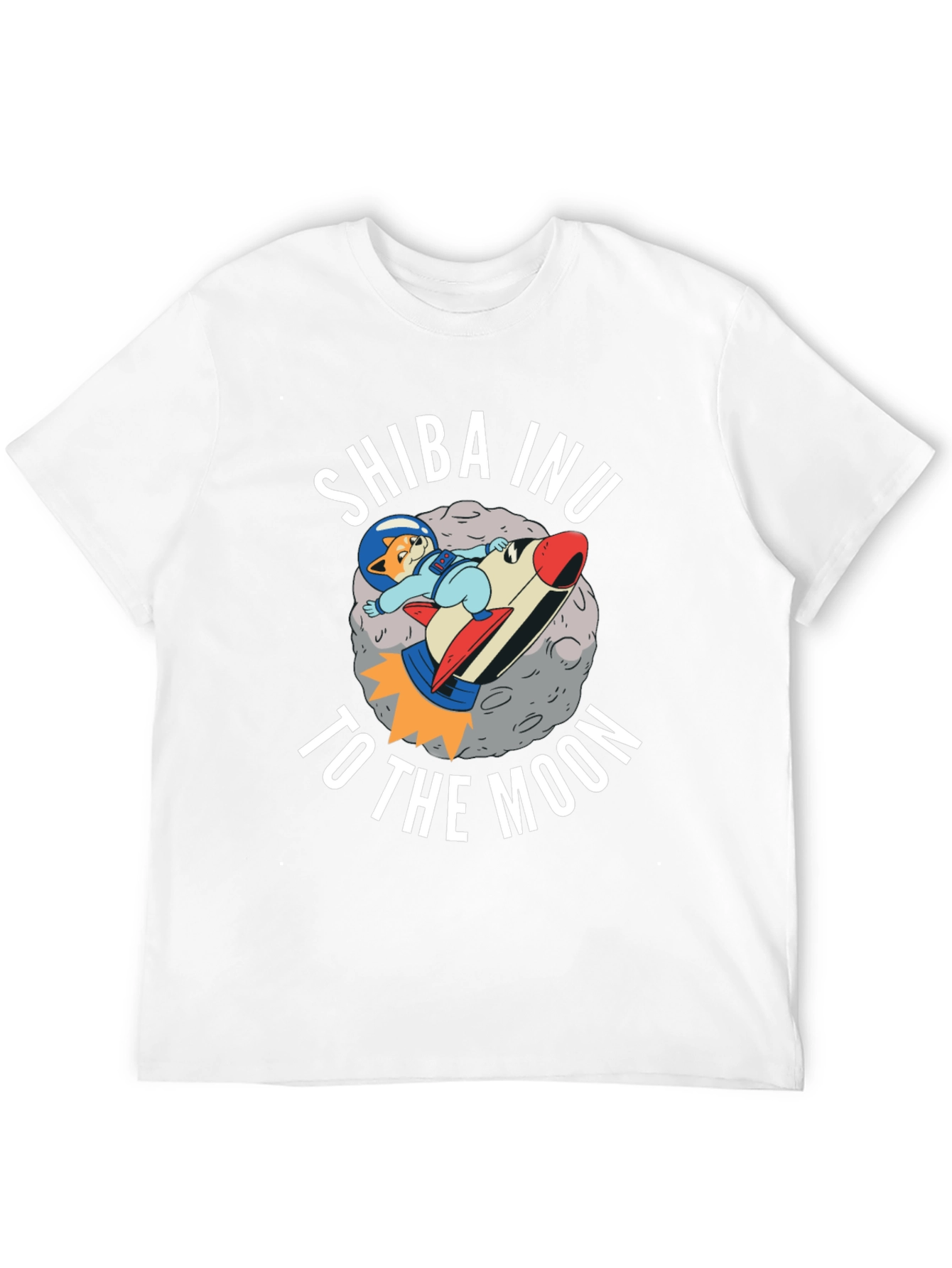 Camiseta Negra Shiba Inu To The Moon