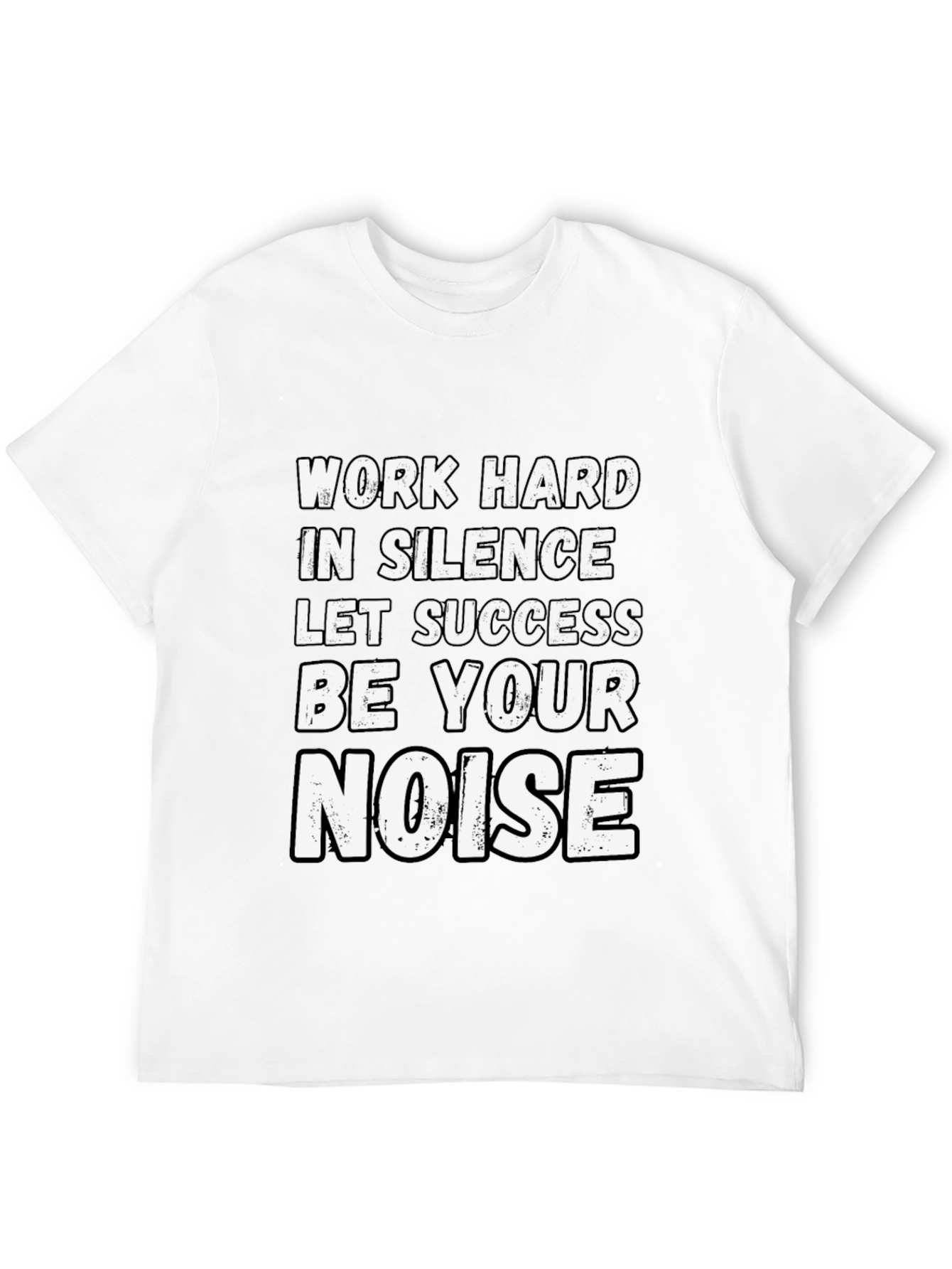 Camiseta Negra Motivacional: Éxito Silencioso
