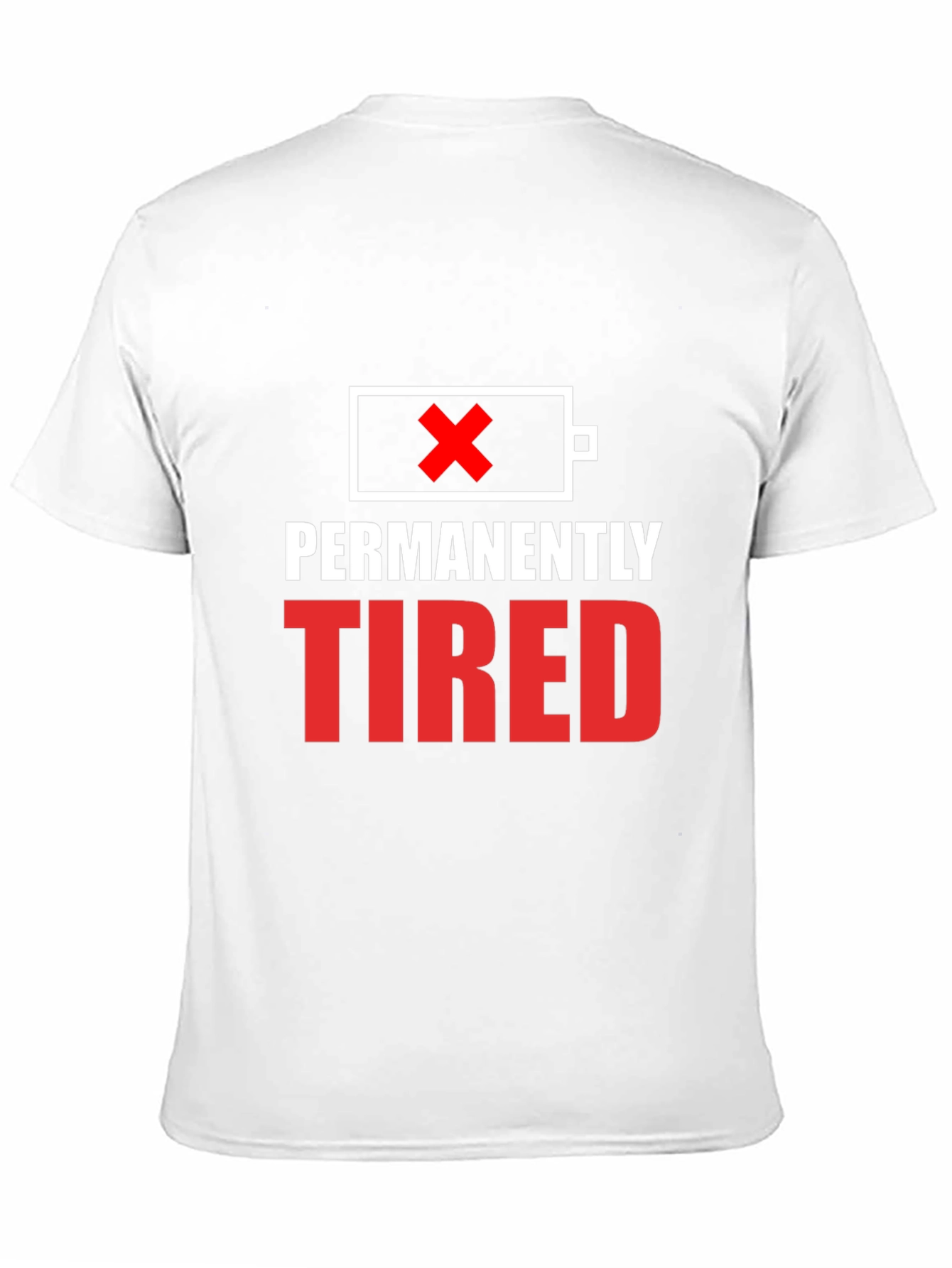Camiseta Negra - Permanentemente Cansado