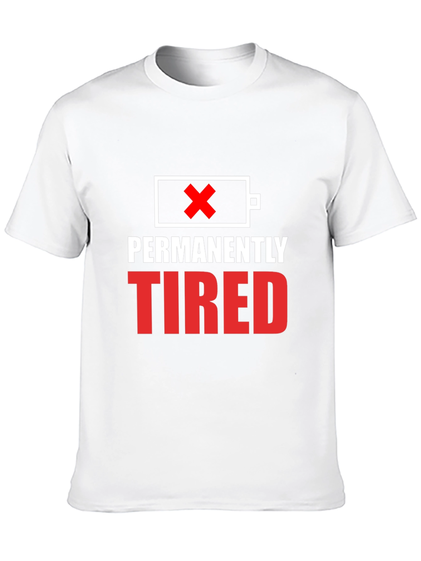 Camiseta Negra - Permanentemente Cansado