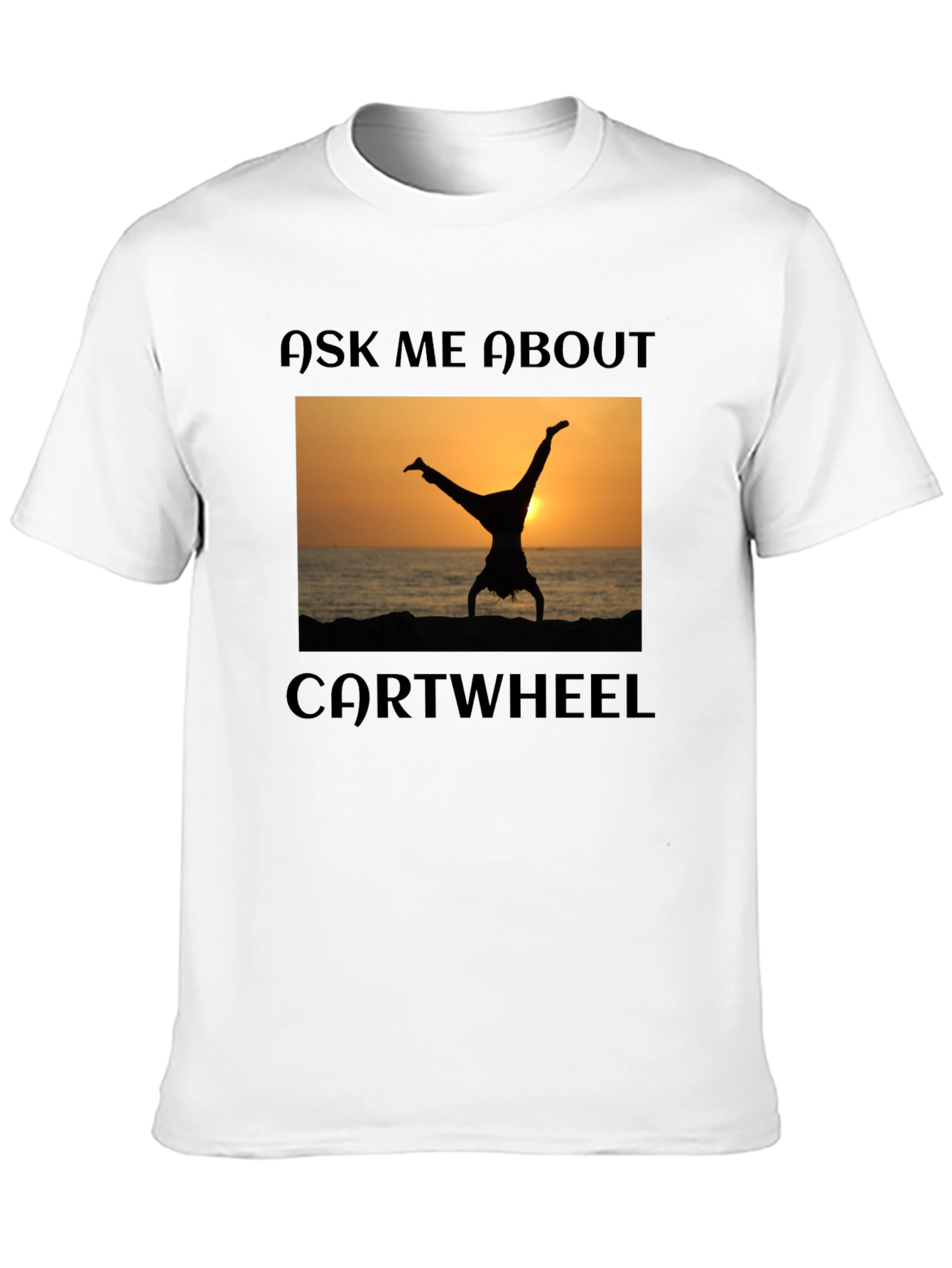 Camiseta Negra Pregúntame por la Rueda de Carro