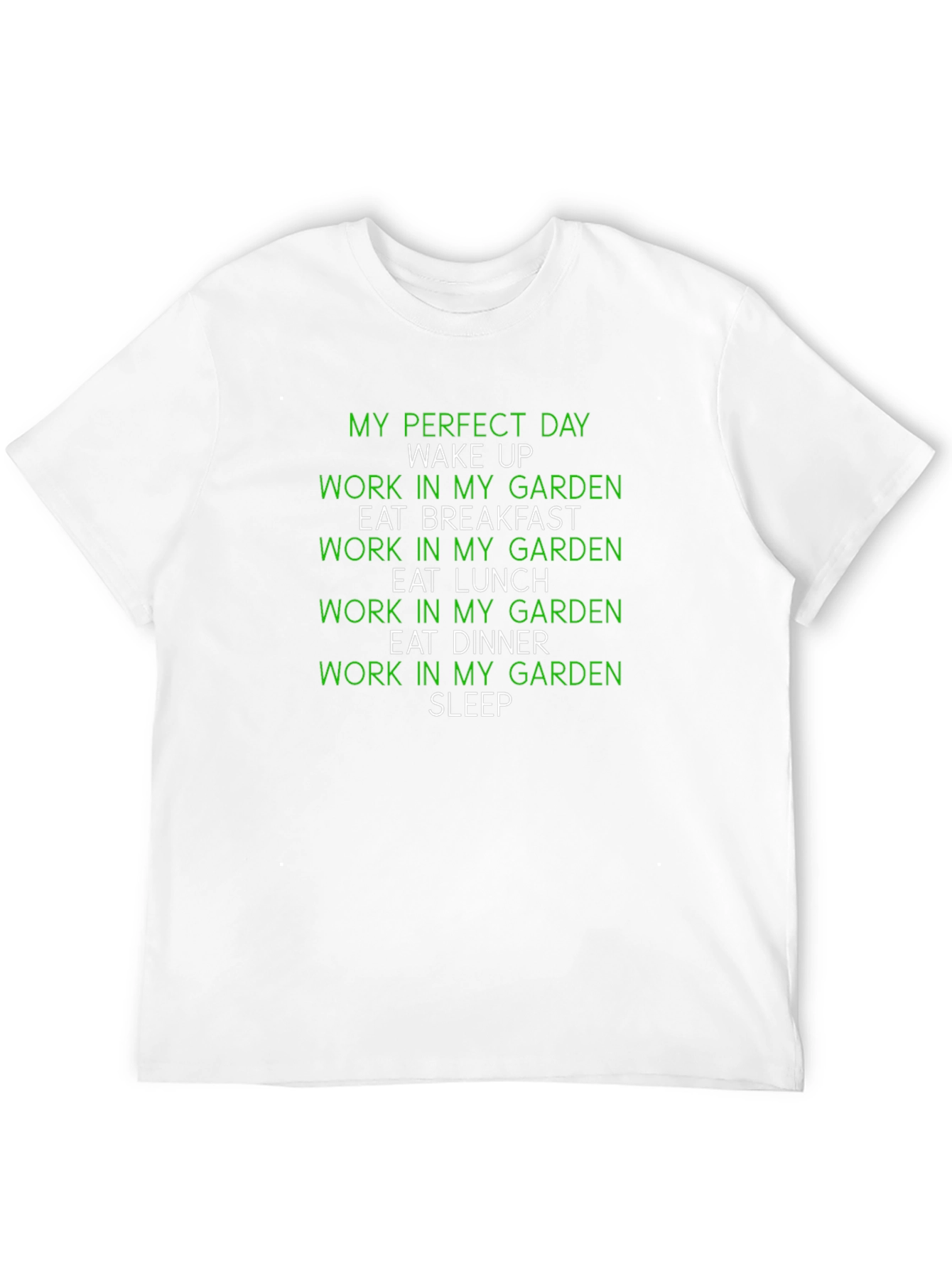 Camiseta Negra Día Perfecto en el Jardín