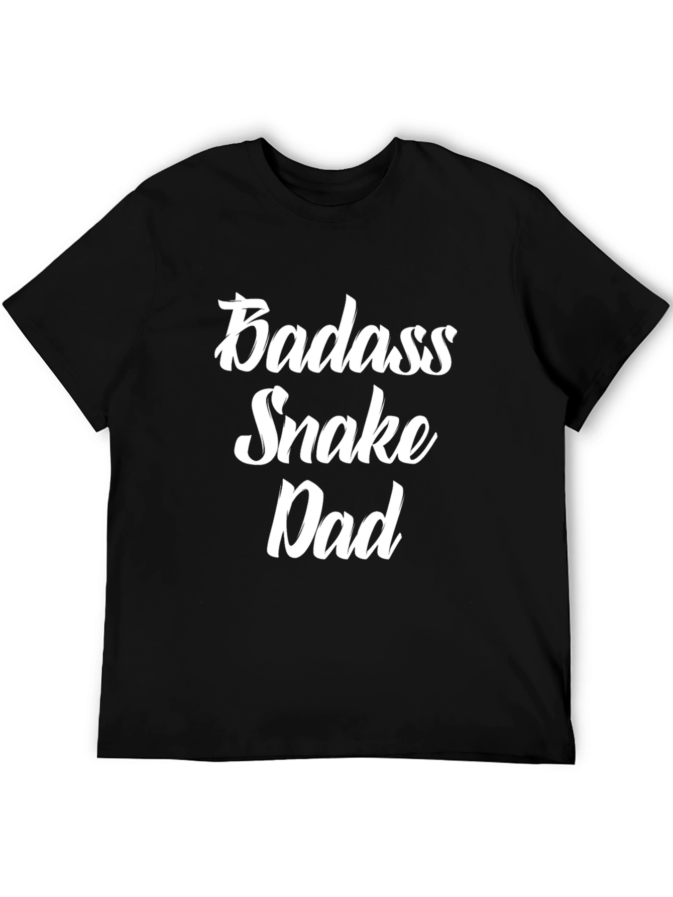 Camiseta Negra Badass Snake Dad