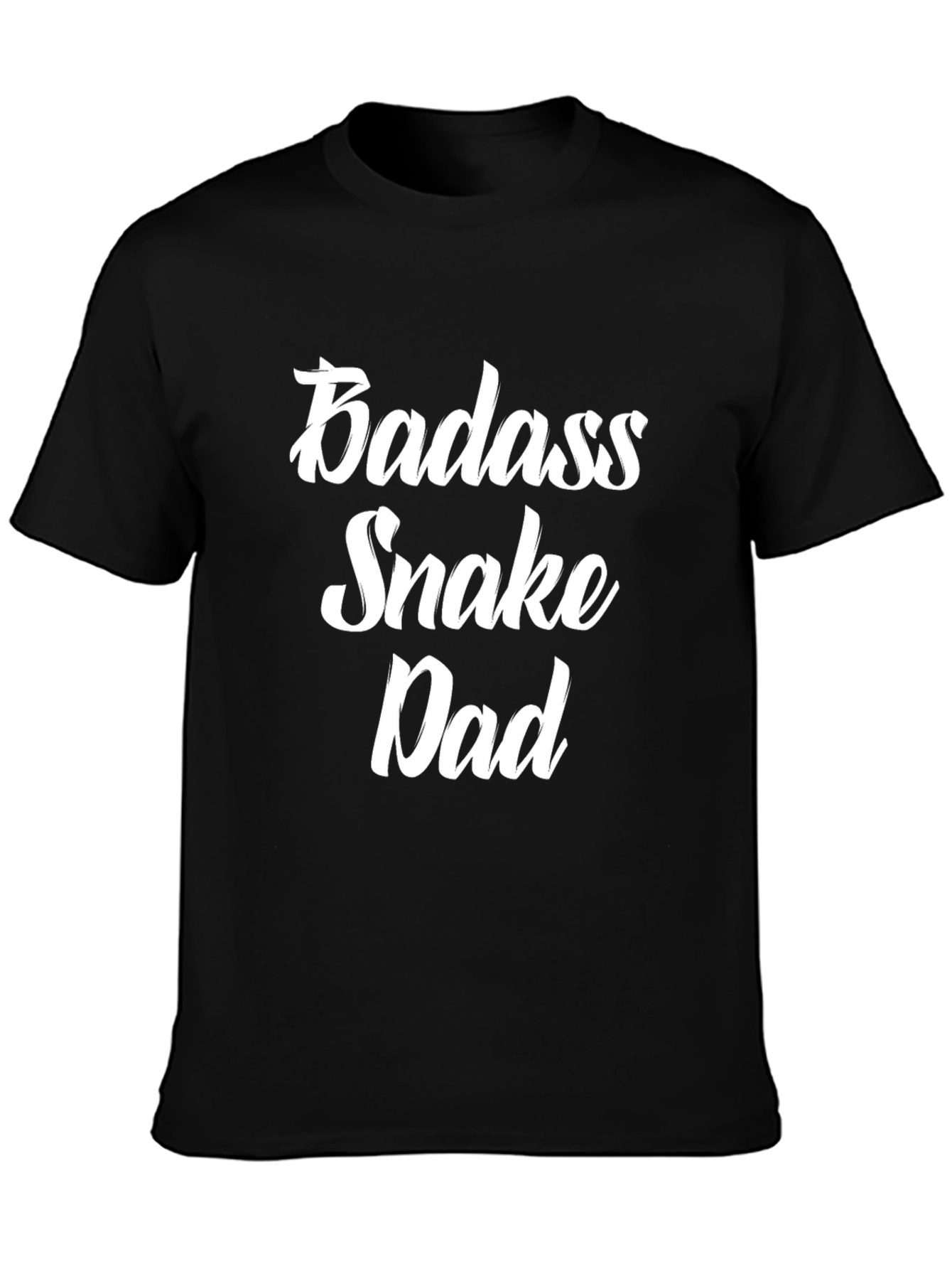 Camiseta Negra Badass Snake Dad
