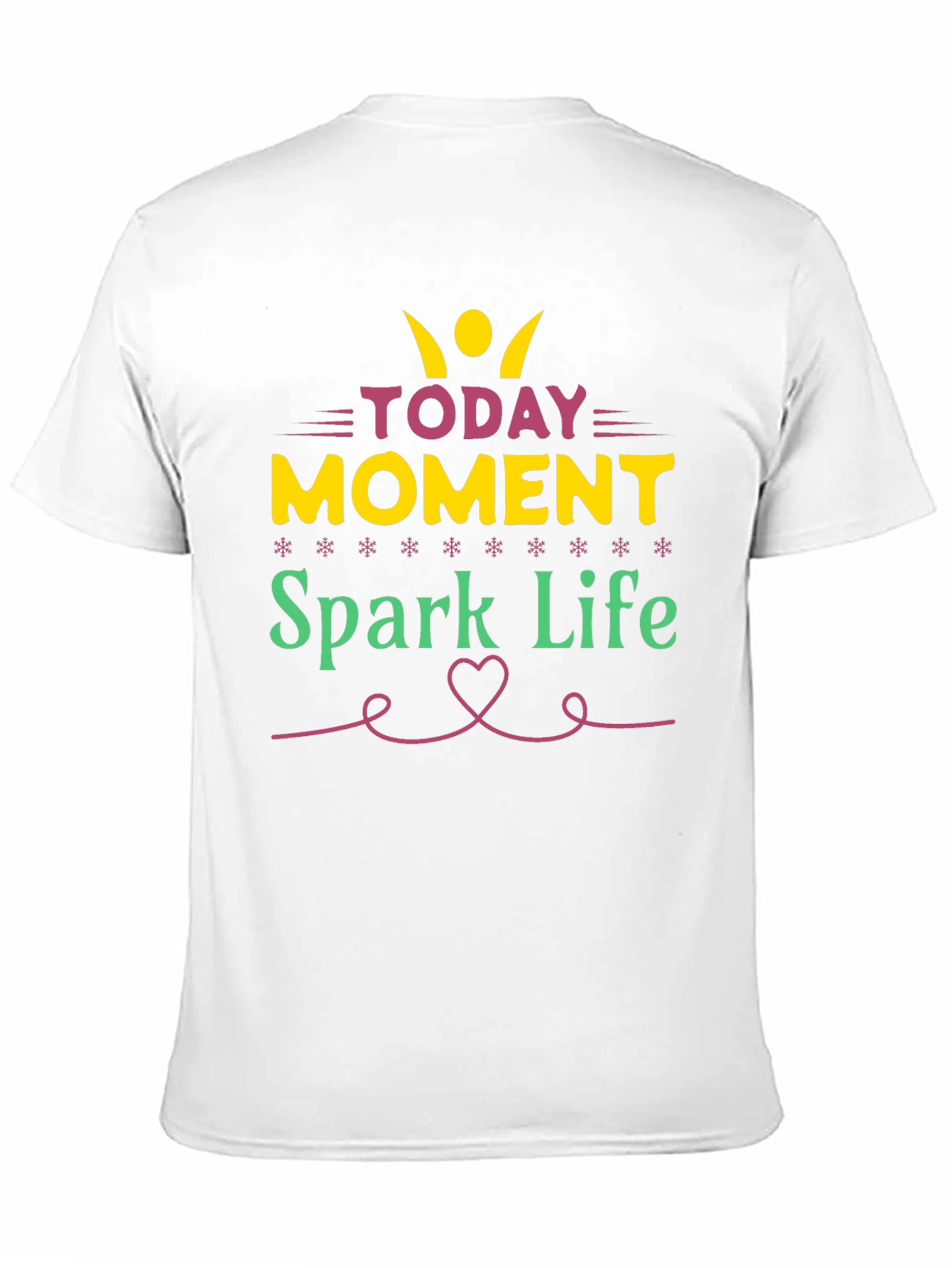 Camiseta Negra con Diseño Motivacional Spark Life